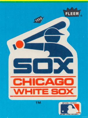 1985 Chicago White Sox Fleer Decal Reproduction Wall Art_Retro Decal Art Design